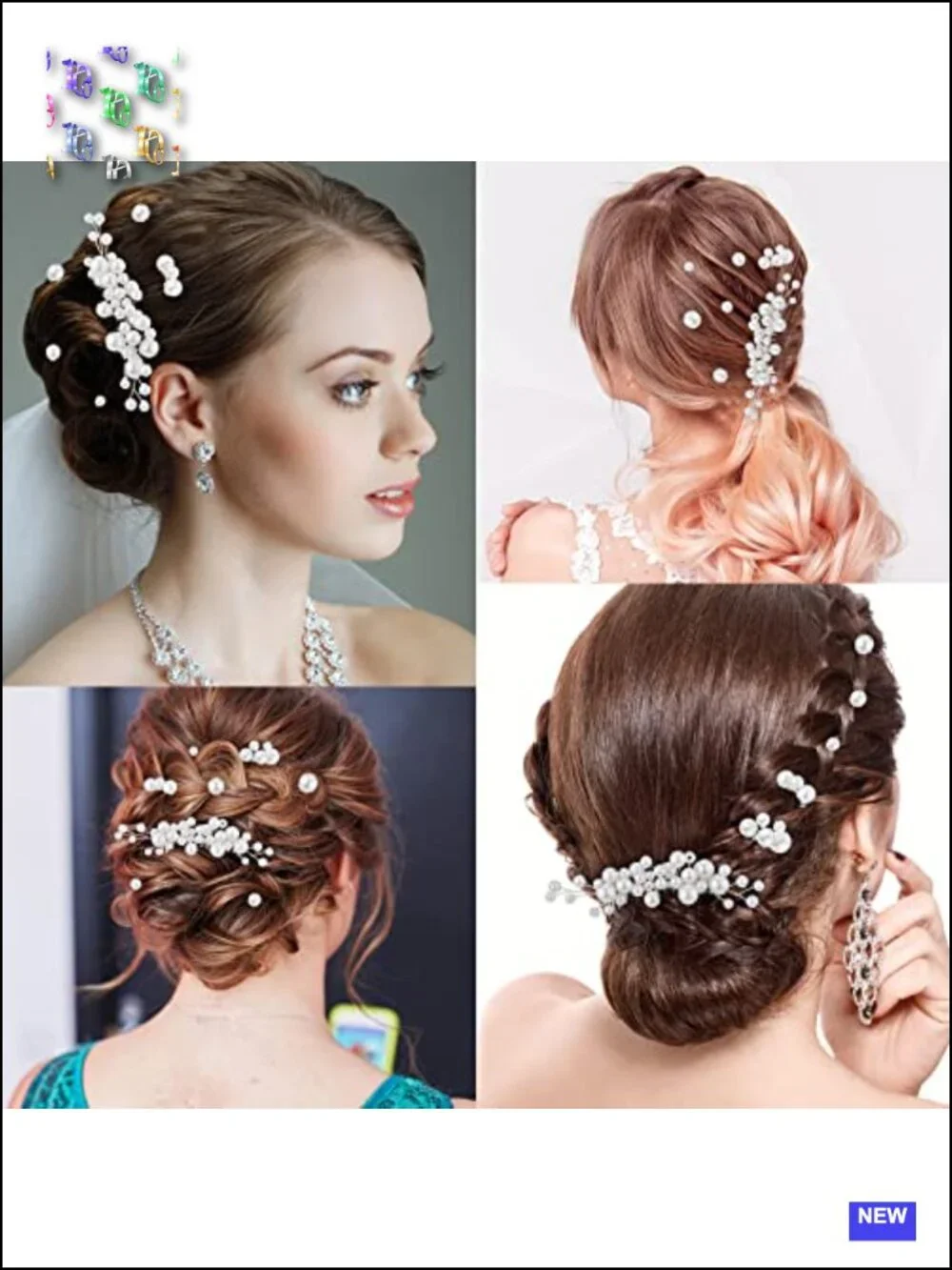 9 Pcs Pearl Hair Pins Wedding Hair Accessories for Bridesmaids